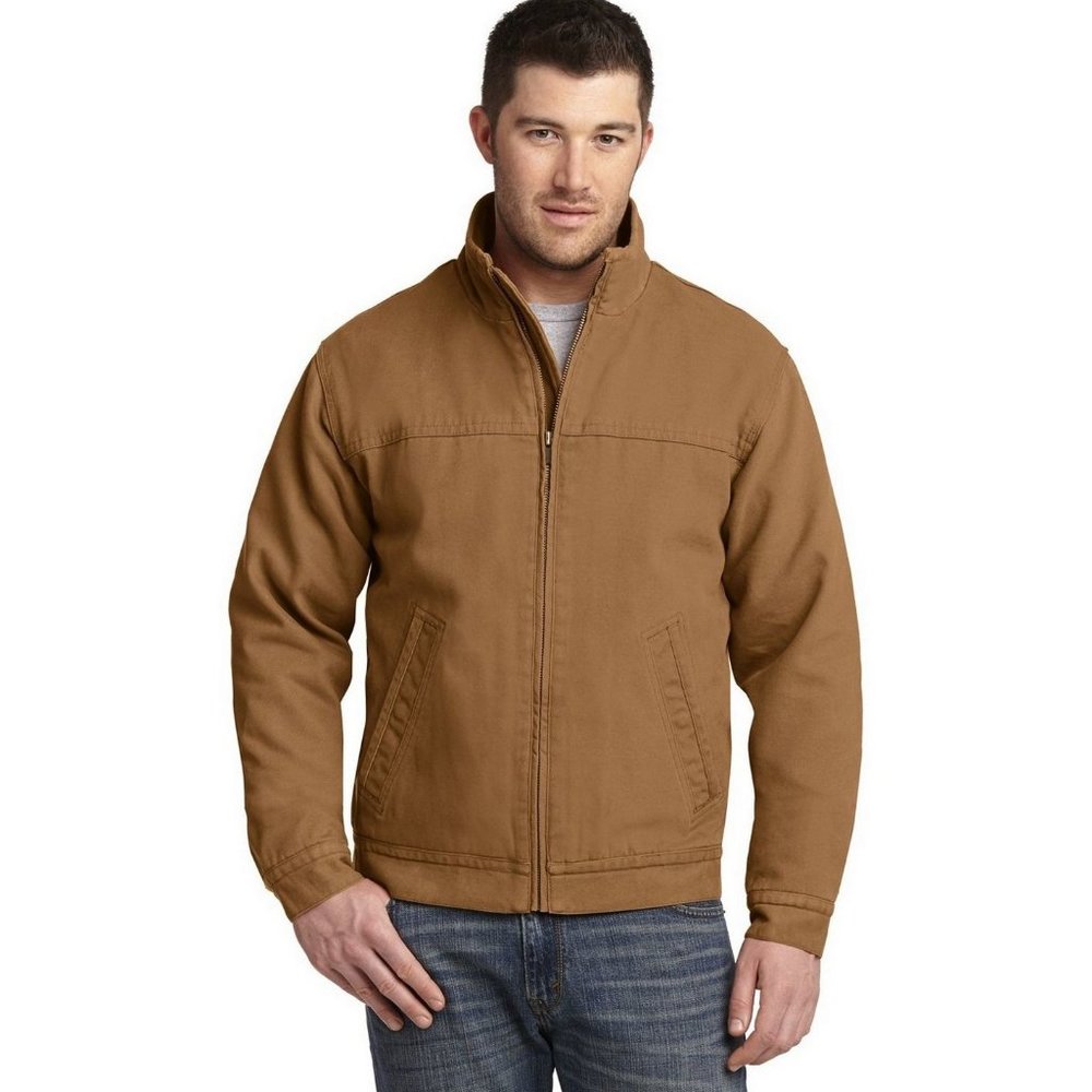 CornerStone Washed Duck Cloth Flannel-Lined Work Jacket. CSJ40 - Duck Brown
